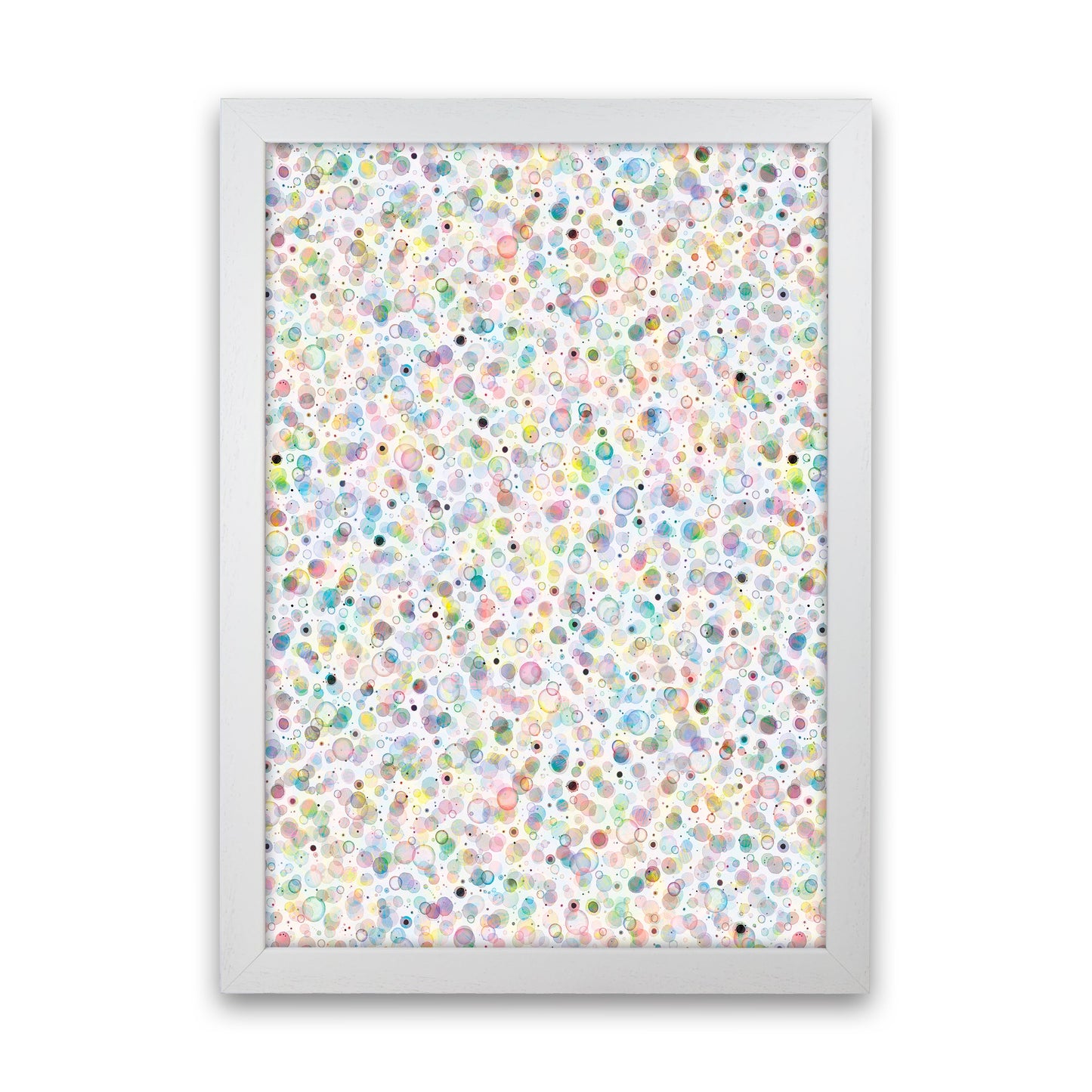 Cosmic Bubbles Buntfarbige Abstrakte Kunstdruck