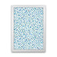 Cosmic Bubbles Blaue Abstrakte Kunstgrafik