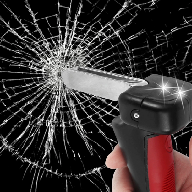 Carl - 5 in 1 Multifunktionales Auto-Gadget | Fensterbrecher | Gurtschneider