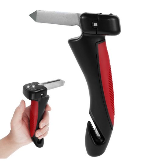 Carl - 5 in 1 Multifunktionales Auto-Gadget | Fensterbrecher | Gurtschneider