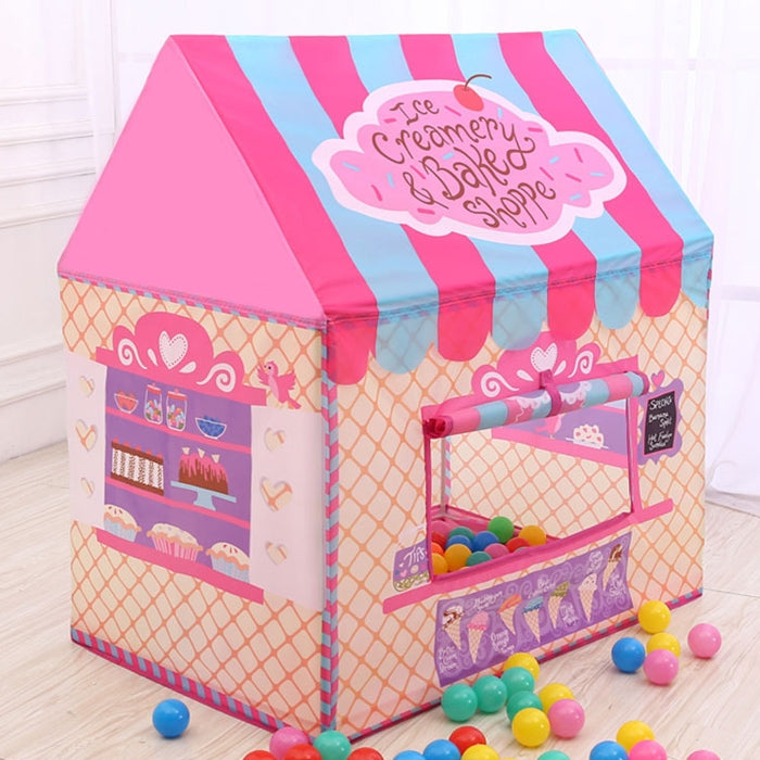 Frendorf | Haushalts Kinder Druckspielzelt Kleines Spielhaus (Rosa)