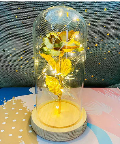 Frendorf | StarBloom Ewige Rose Lampe | LED-Galaxie-Licht | Romantische Dekoration | Perfektes Geschenk