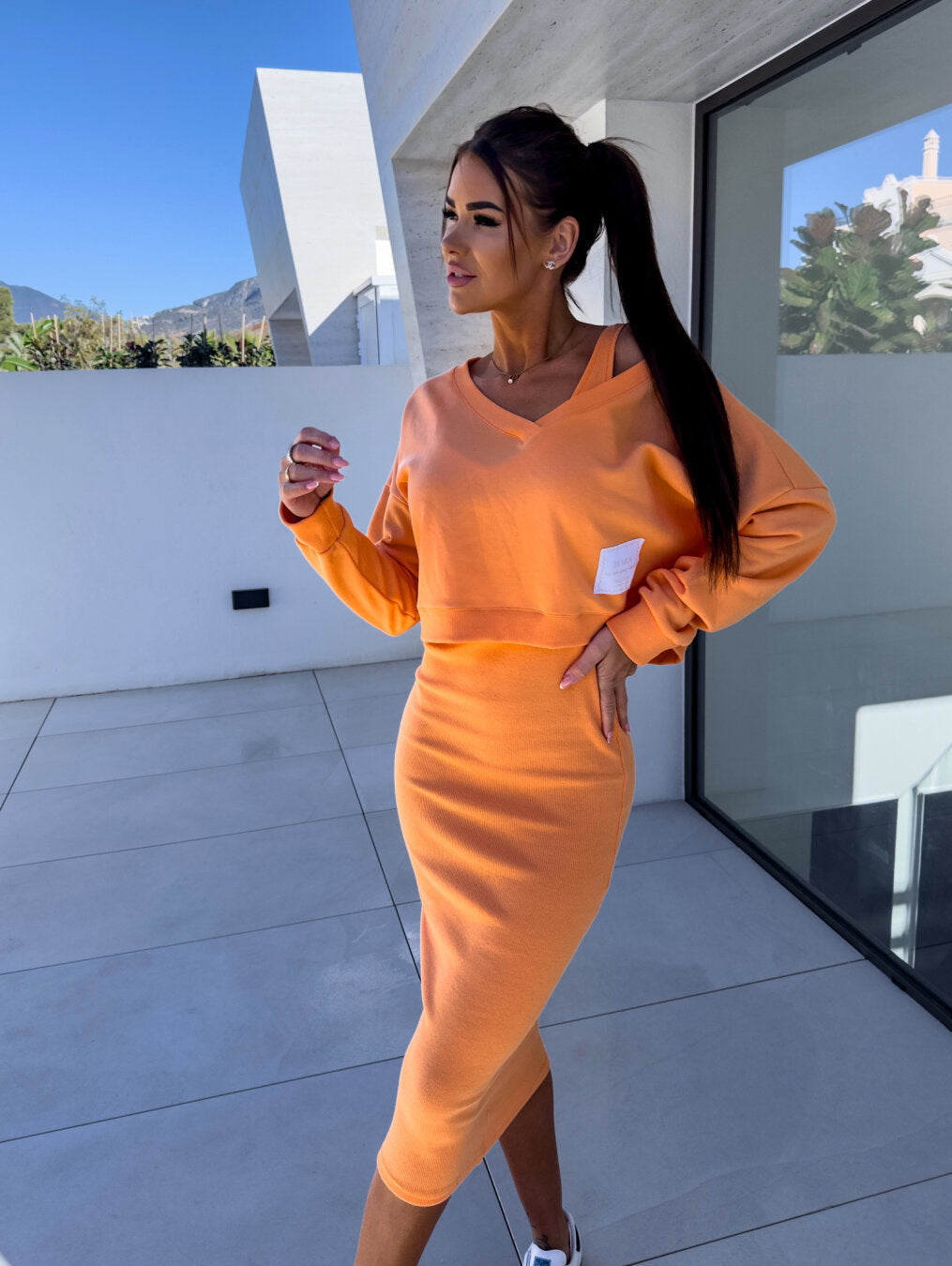 Frendorf | Mirela -  Casual Sweatshirt und Kleid Set