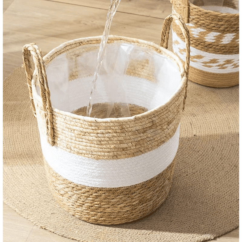 Japandi Serenity: Multifunktionale Rattan-Pflanztöpfe für zenhafte Wohnkultur