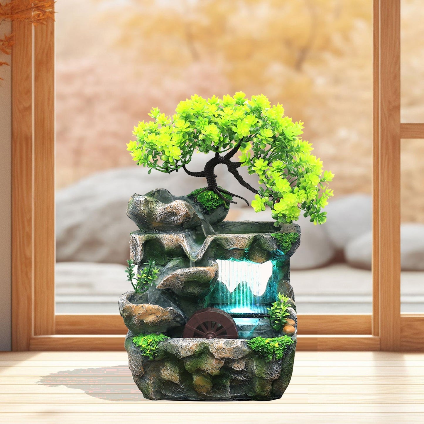 Frendorf | Naturale Mini Baum Wasserfall Tischbrunnen