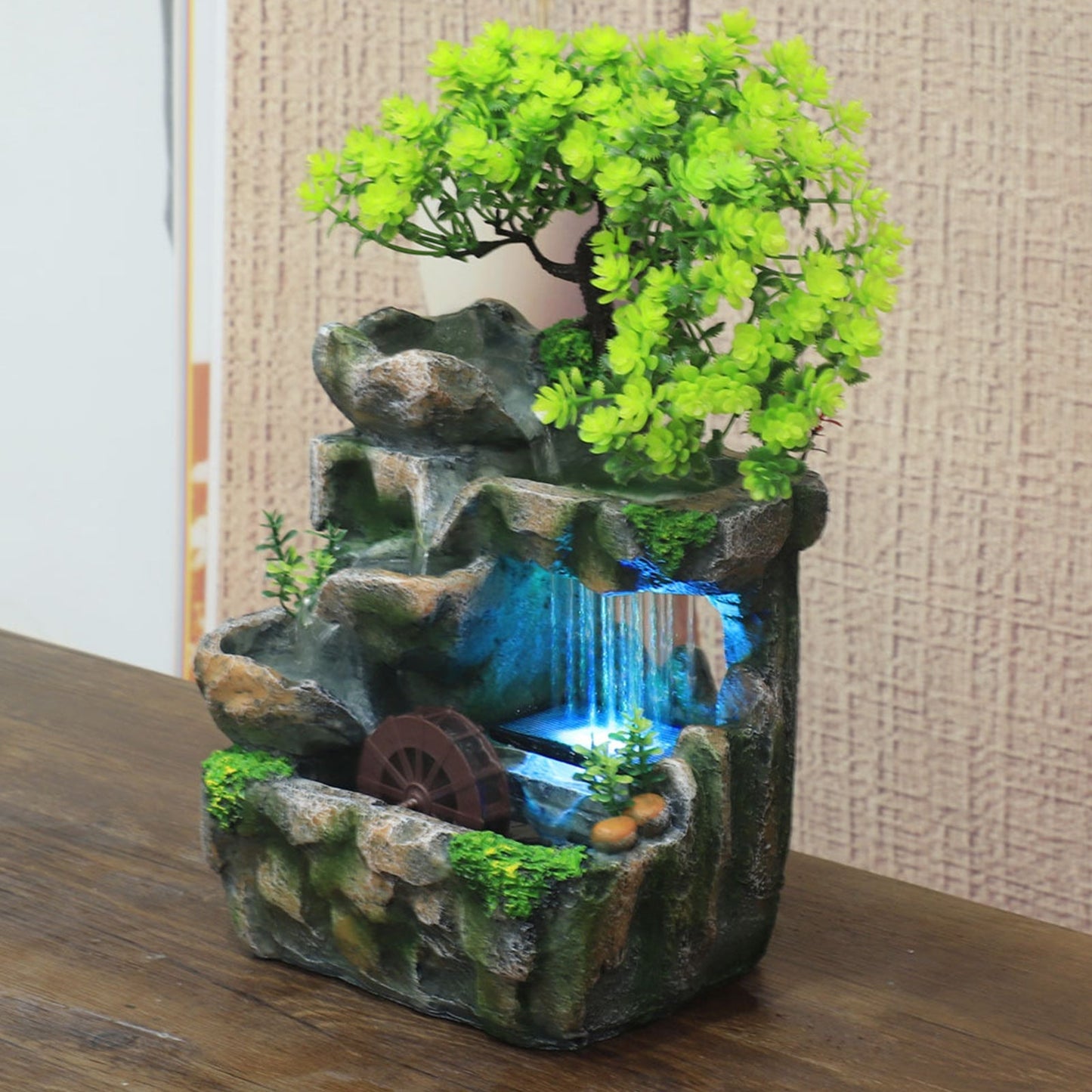 Frendorf | Naturale Mini Baum Wasserfall Tischbrunnen