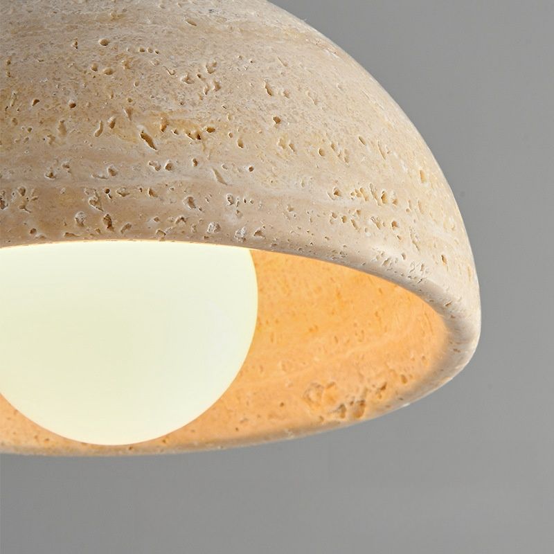 Frendorf | Marbello Naturmarmor Pendelleuchte | Elegante Hängeleuchte | Beleuchtung für modernes Wohnen