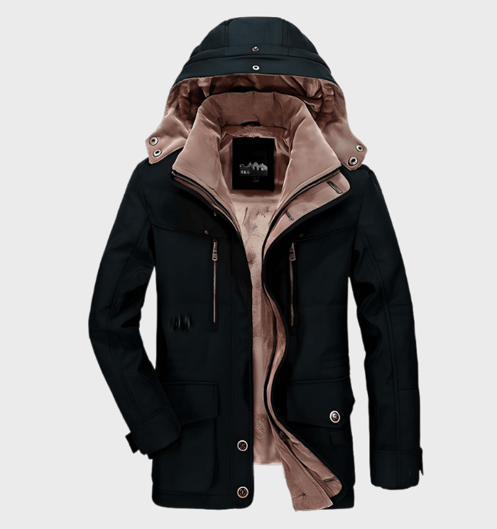 FrostGuard – Herren-Winterjacke mit Kapuze