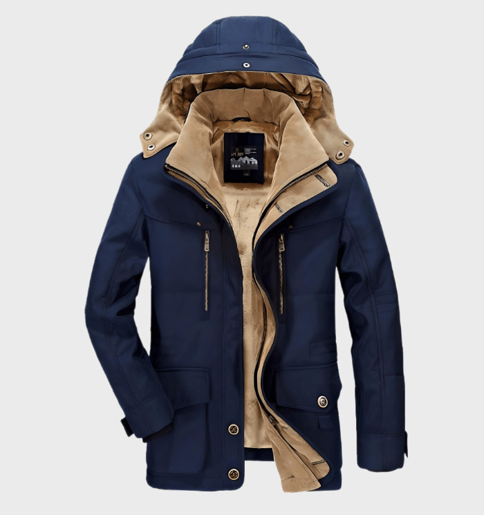 FrostGuard – Herren-Winterjacke mit Kapuze