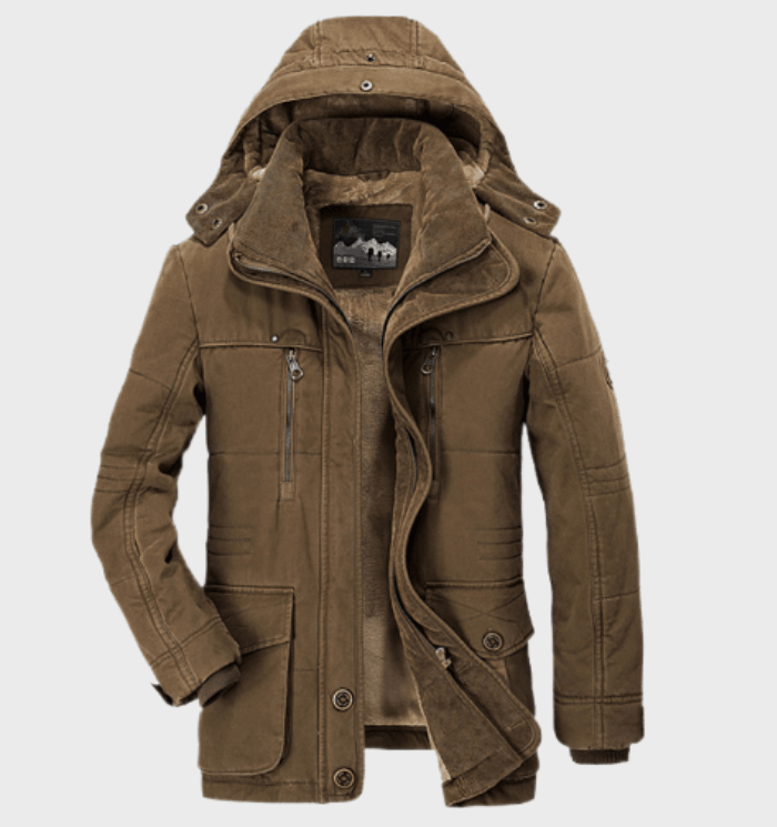 FrostGuard – Herren-Winterjacke mit Kapuze