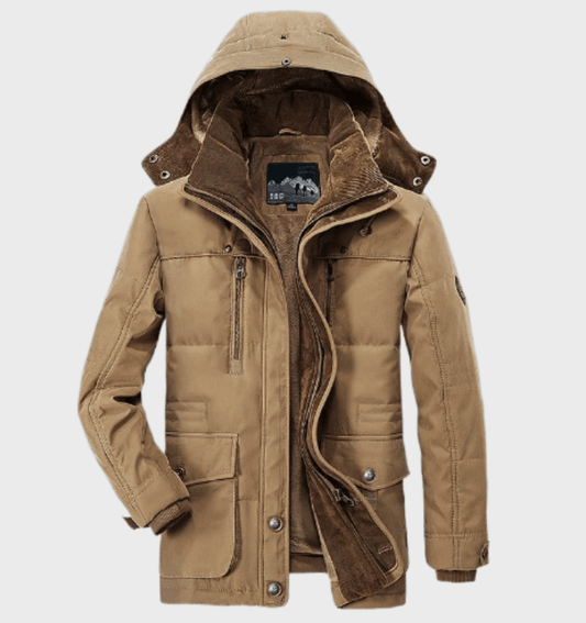FrostGuard – Herren-Winterjacke mit Kapuze