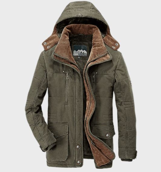 FrostGuard – Herren-Winterjacke mit Kapuze