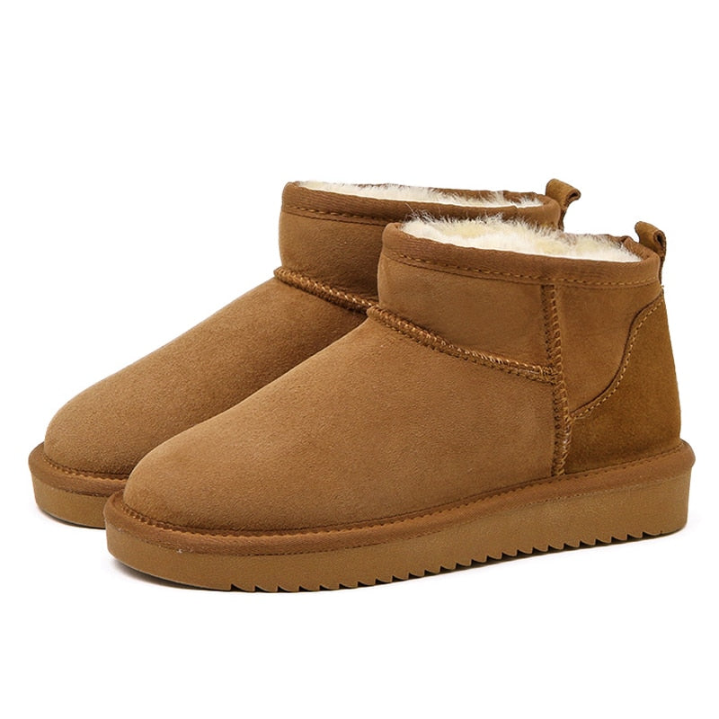 Frendorf | Luxus Stiefeletten mit Fell und wasserdichten Eigenschaften