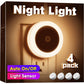 Nachtlichter Stecker in die Wand [4Pack], Nachtlicht mit Lichtsensoren, LED Nachtlicht für das Kinderzimmer, Baby Nachtlicht, Badezimmer Nachtlicht, Treppenlichter, Flurlicht