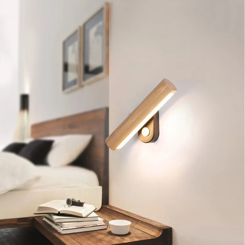 Frendorf | WoodGlow - LED Holz Schlafzimmer Wandleuchte