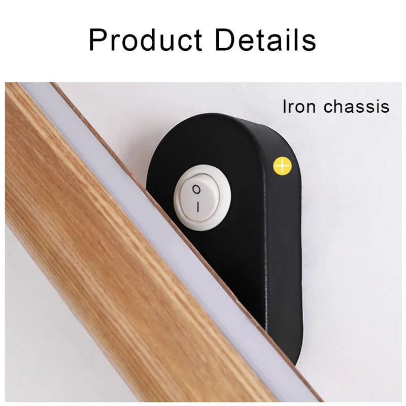 Frendorf | WoodGlow - LED Holz Schlafzimmer Wandleuchte