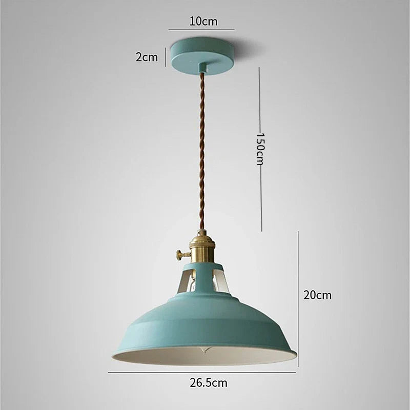 Nordische industrielle Led Pendelleuchte Retro