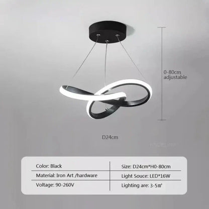LumiWave LED Deckenleuchte | Energieeffiziente Designlampe für Wohnzimmer, Schlafzimmer & Küche | Moderne LED Beleuchtung