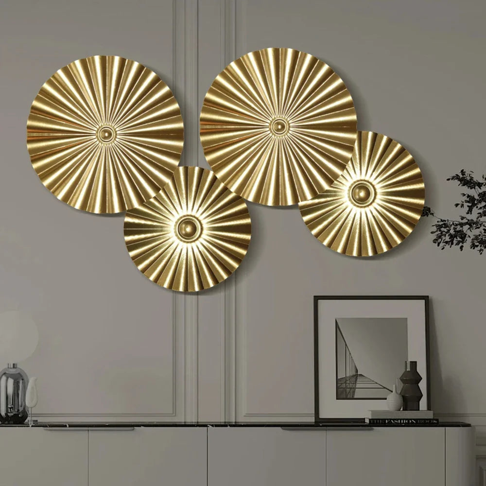 Nordischer Gold-Wandbehang