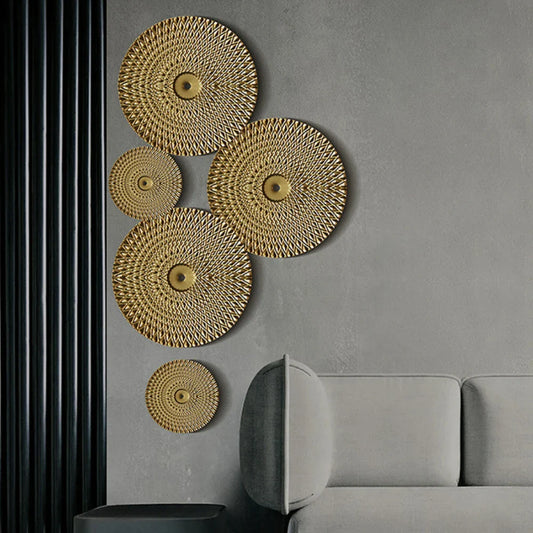 Nordischer Gold-Wandbehang