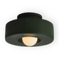 Frendorf | Nordische Deckenleuchte - LED Runde Licht Decke - Harz Semi Flush Beleuchtung