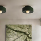 Frendorf | Nordische Deckenleuchte - LED Runde Licht Decke - Harz Semi Flush Beleuchtung