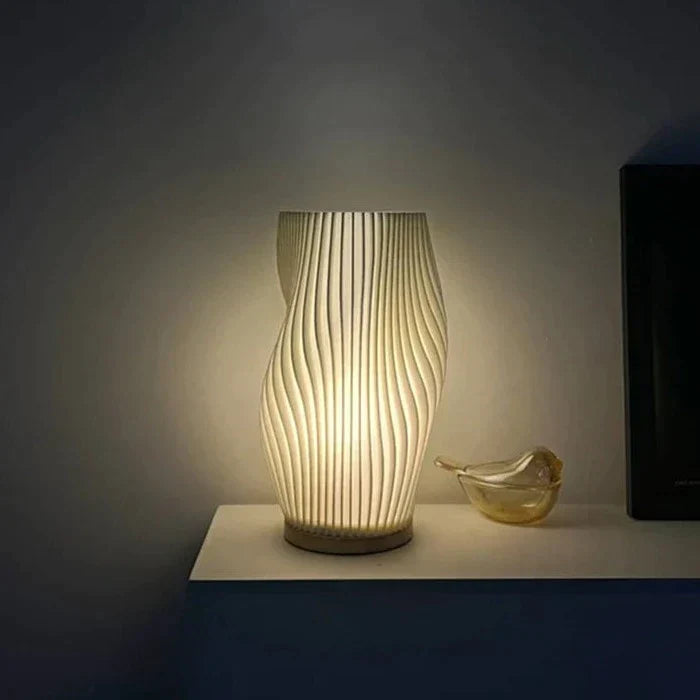 Frendorf | WaveGlow Serene LED Lampe | Moderne Tischleuchte | Stimmungsvolle Beleuchtung für Zuhause