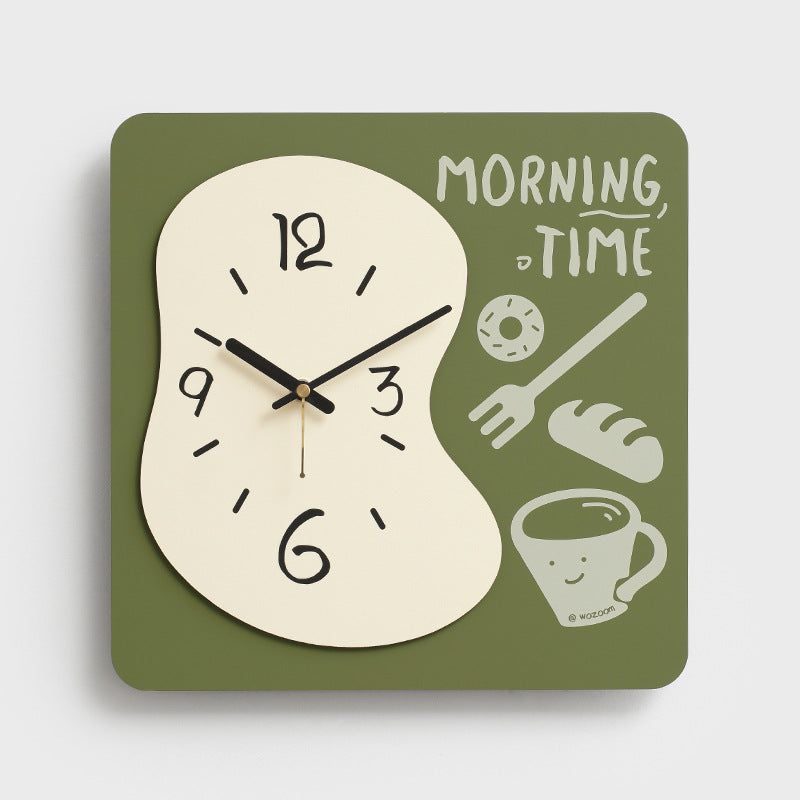 Kreativer Stil Küchen Wanddekor Stille Uhr