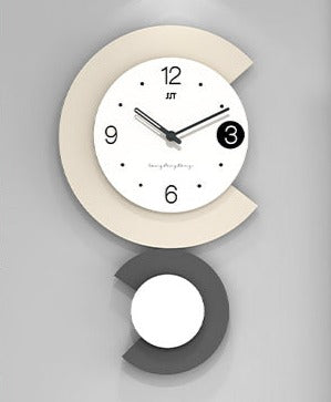 Moderne LED-Lampe Stille Wanduhr für Wohnzimmer