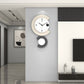 Moderne LED-Lampe Stille Wanduhr für Wohnzimmer