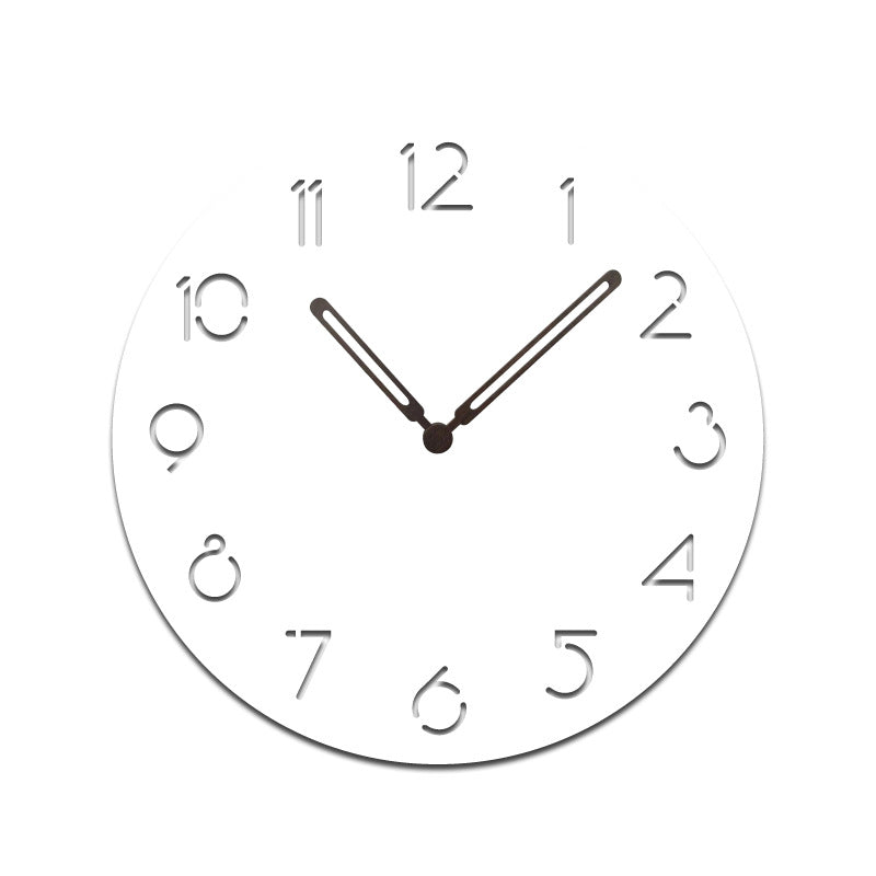 Atmosphärische LED-Licht stille Wanddekor Uhr