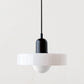 Frendorf | BauArt Pendelleuchte aus farbigem Glas | Elegante Hängeleuchte im Bauhaus-Stil | Designlampe für Wohnzimmer & Esszimmer