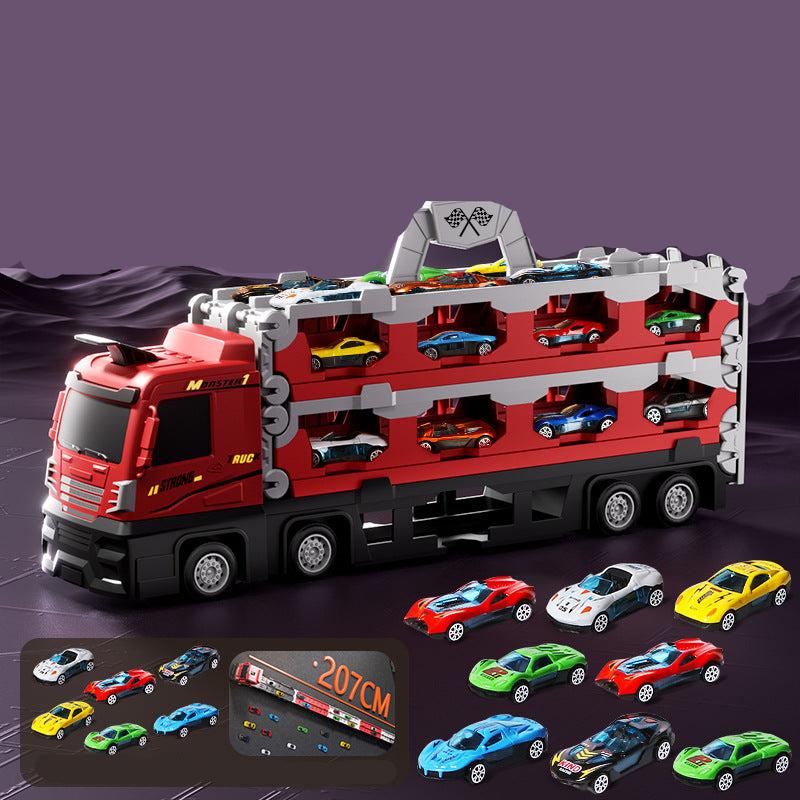 Frendorf | 2in1 Ausklapbare Lastwagen Rennstrecke