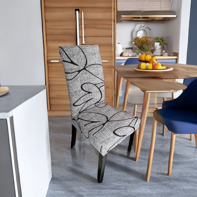 Dehnbare Stuhlhusse, Bedruckte Dehnbare Esszimmer-Stuhlhusse