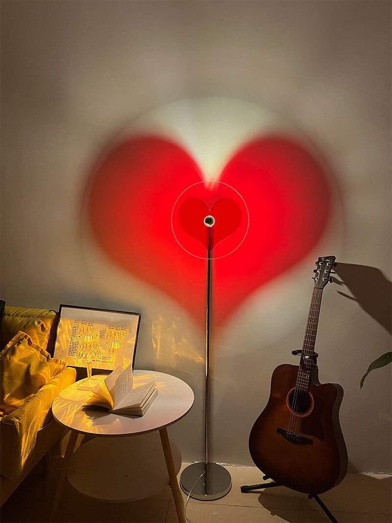 Frendorf | LoveLume Herzform LED Stehlampe | Stimmungslicht | Kreatives Design | Deko für Zuhause