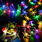 Frendorf | SolarGlim Dragonfly LED Lichterkette | Solarbetrieben | Wasserdicht | Party- & Gartenbeleuchtung