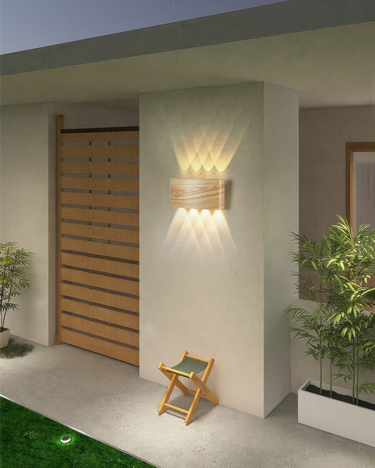 Frendorf | Lumina Holzmaserung LED Wandleuchte