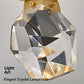 Frendorf | Crystalite Diamond-Design LED Deckenleuchte | Semi-Flush Mount | Elegantes Licht | Energieeffizient