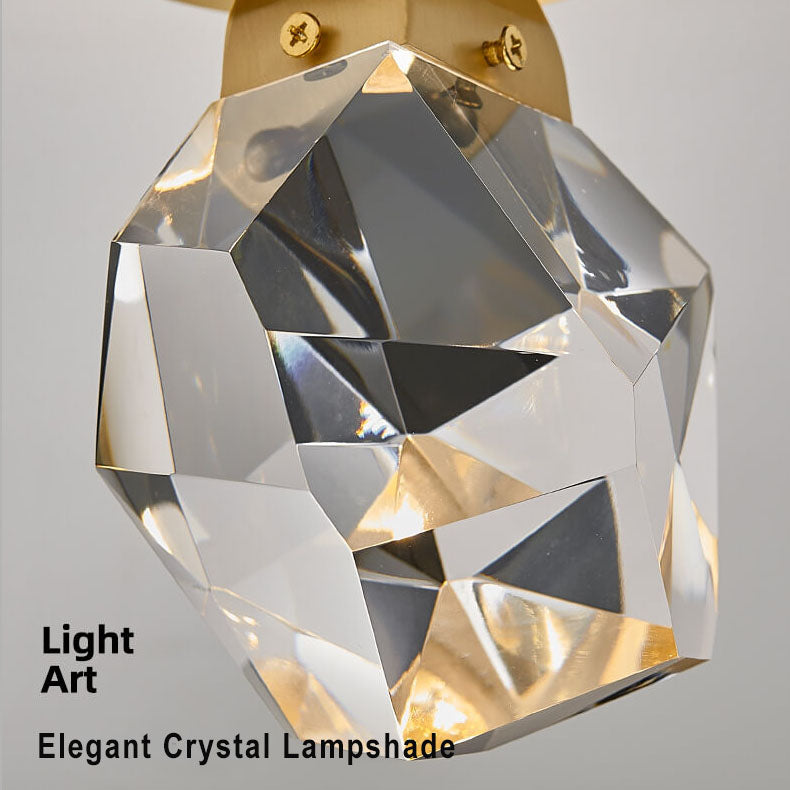 Frendorf | Crystalite Diamond-Design LED Deckenleuchte | Semi-Flush Mount | Elegantes Licht | Energieeffizient