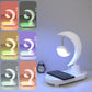 Frendorf | LunaSound Bluetooth Lautsprecher & Nachttischlampe | Kabellos | Moon-Shaped LED Tischlampe | Stilvolle Deko für Zuhause