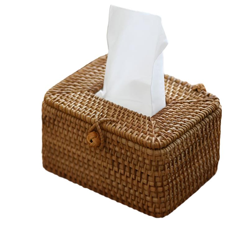 EcoWeave - Rattan Taschentuchbox | Handgefertigter & Umweltfreundlicher Taschentuchhalter