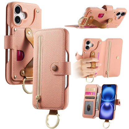 Frendorf | Lychee-Getreide-Leder-Wallet-Flip-Case für iPhone