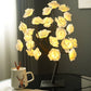 Frendorf | RoseTree USB Tischlampe | LED Rosenbaum mit 24 Lichtern | Warmweiß | Dekorative Stimmungsbeleuchtung