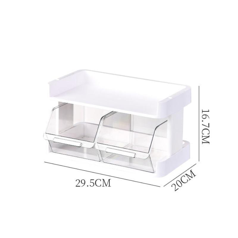 Kompakte transparente Schubladenspeicherbox