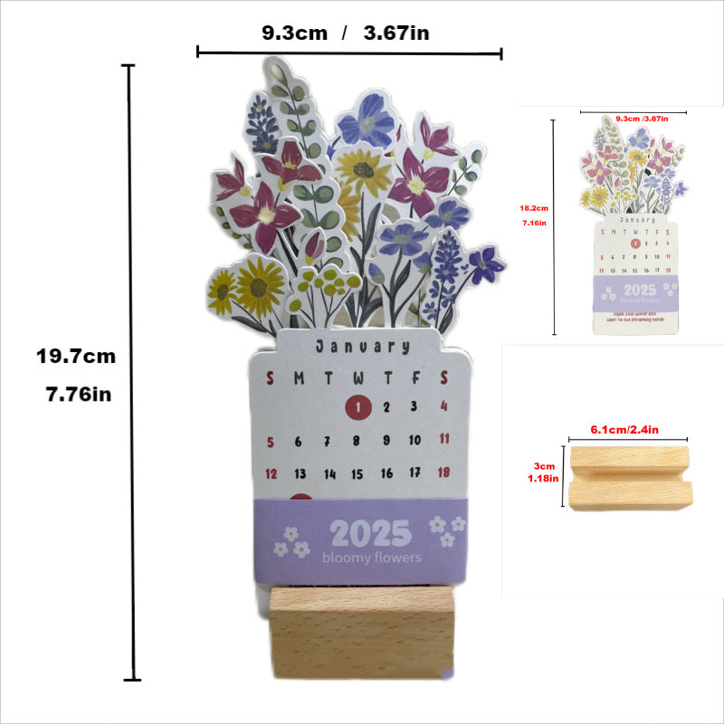 Frendorf | 2025 Bloomy Flowers Tischkalender