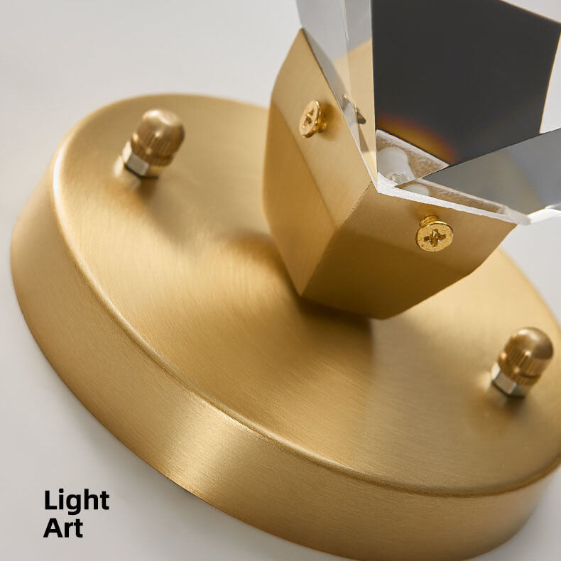 Frendorf | Crystalite Diamond-Design LED Deckenleuchte | Semi-Flush Mount | Elegantes Licht | Energieeffizient