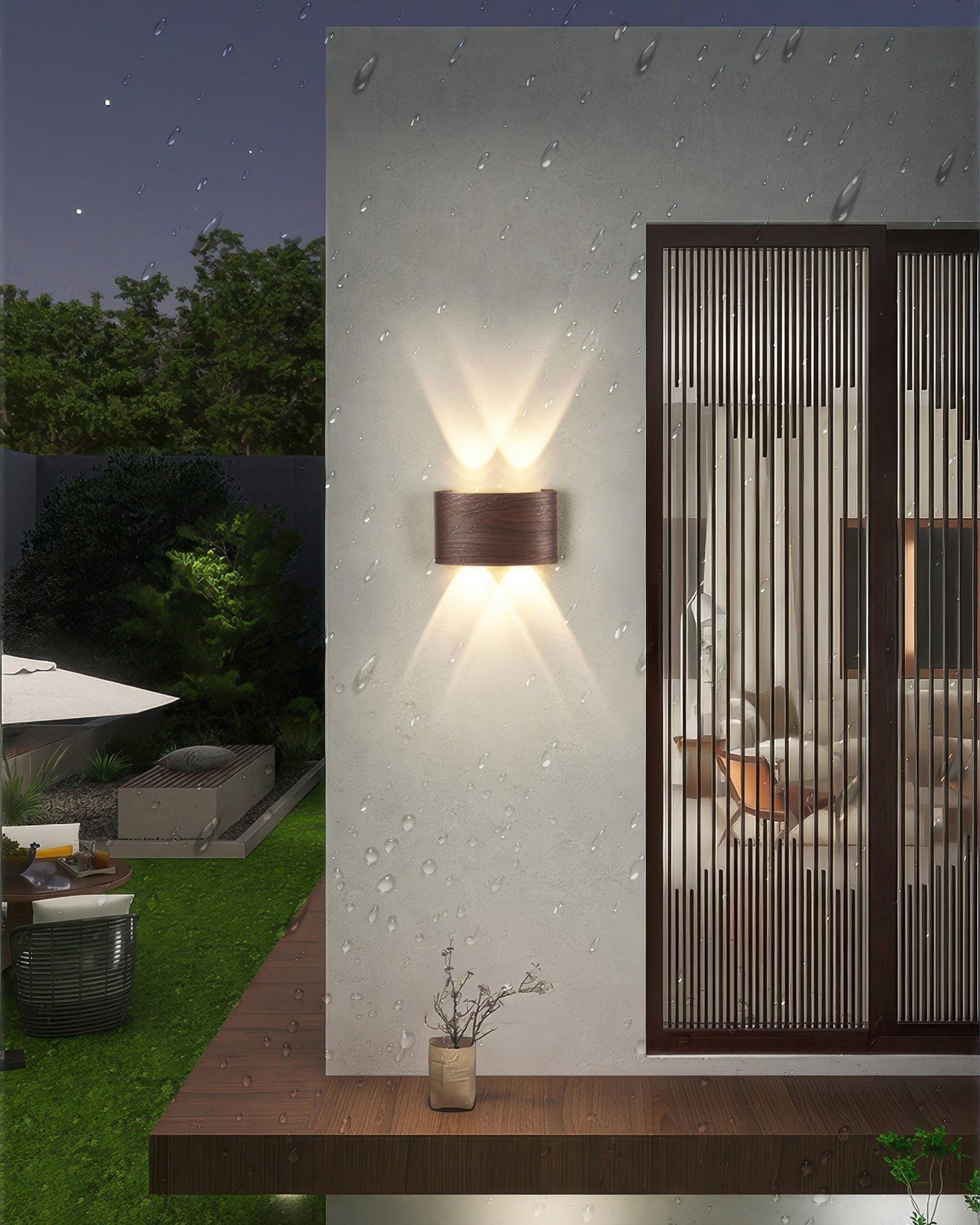 Frendorf | Lumina Holzmaserung LED Wandleuchte
