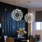 Frendorf | StarFlare LED Feuerwerk Pendelleuchte | Modernes Design | 12 bis 92 Lichtkugeln | Deko-Leuchte für Wohnzimmer & Esszimmer
