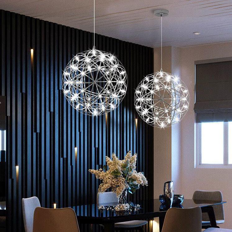 Frendorf | StarFlare LED Feuerwerk Pendelleuchte | Modernes Design | 12 bis 92 Lichtkugeln | Deko-Leuchte für Wohnzimmer & Esszimmer