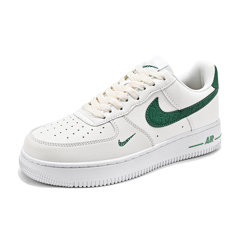 Frendorf | Damen Low-Top Dunk Trendy Sneaker Casual Air Force Nr. 1 AF Board Schuhe AJ weiße Schuhe